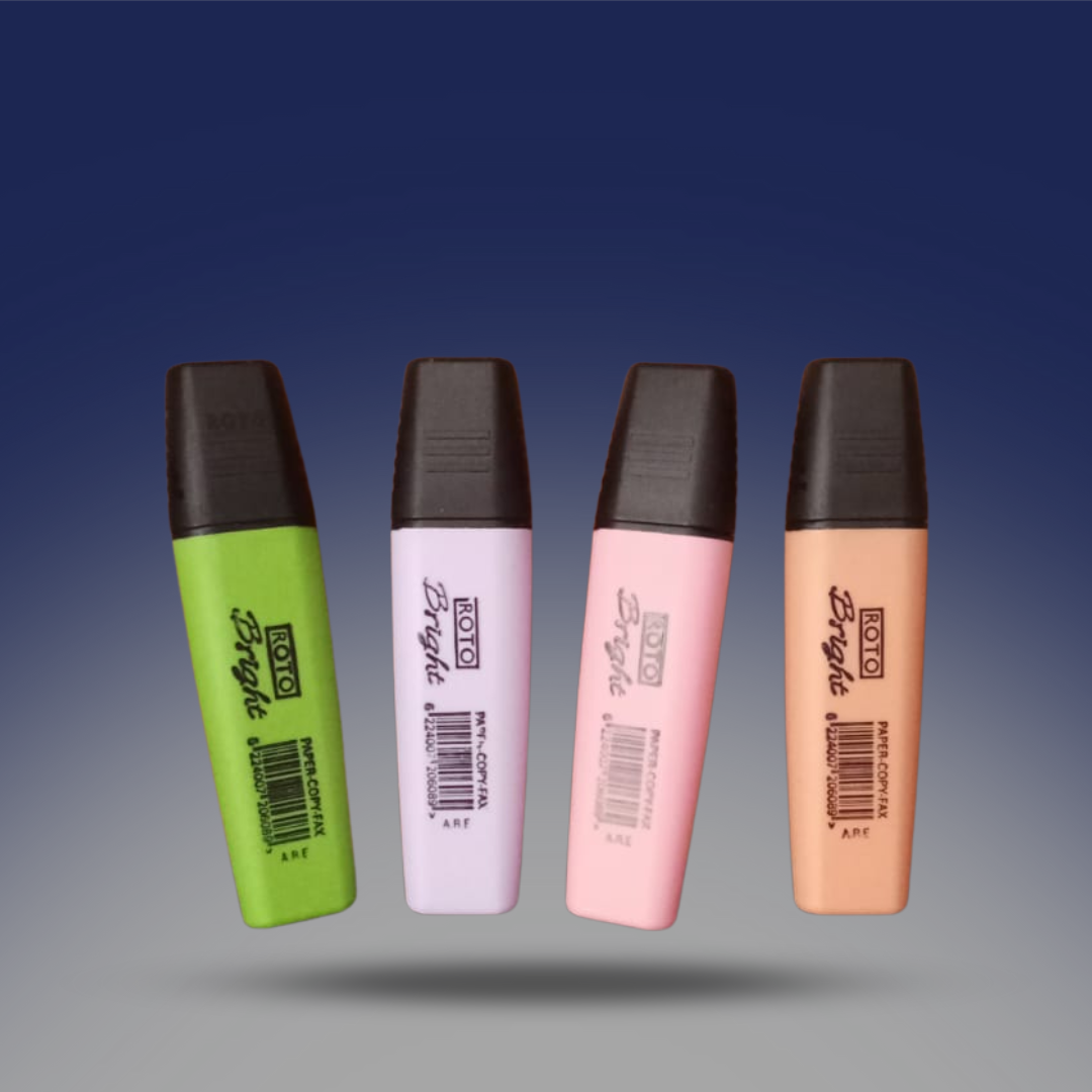 صوره المنتج اقلام هايلايتر من روتو متعددة الالوان الوان فاتحة