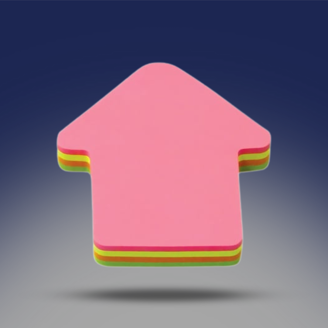 صوره المنتج ستيكي نوتس الوان علي شكل بيت